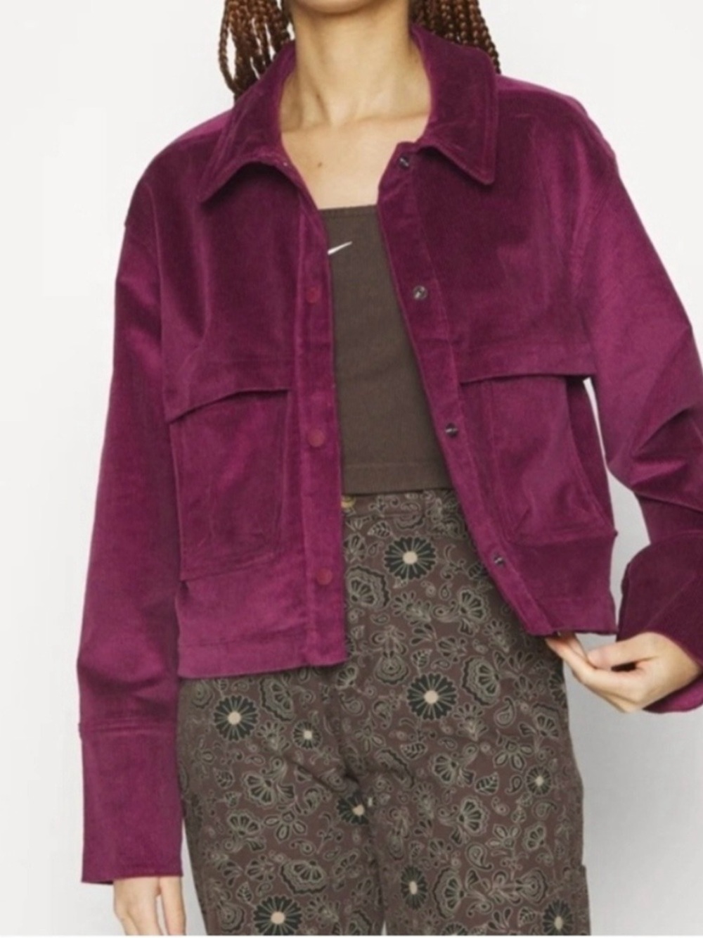 The North Face Women's Velvet Utility Jacket in Plum